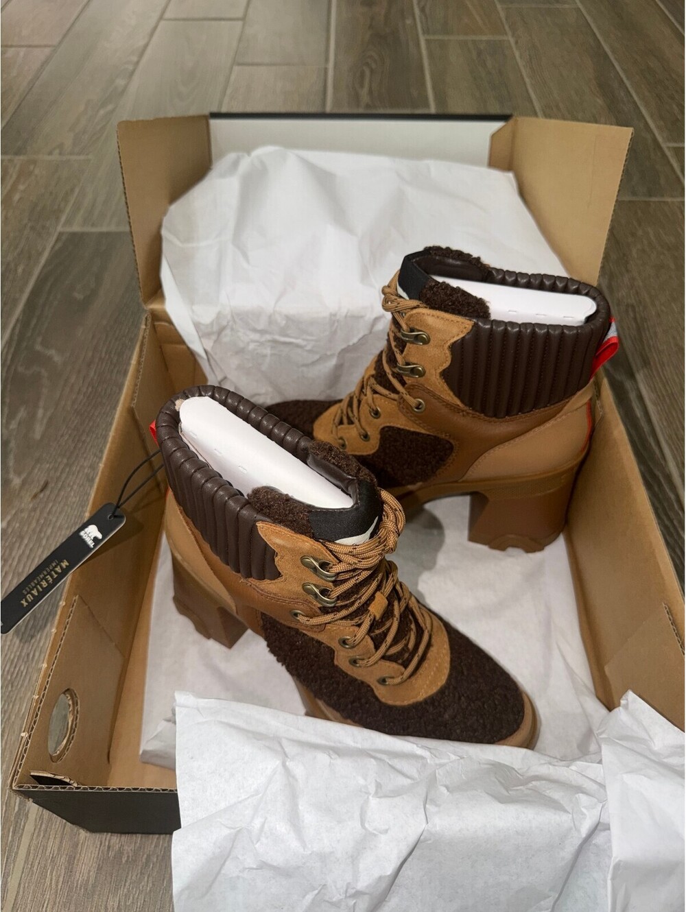 Sorel Brex Heel Cozy Lace Waterproof Women's Boots Size 8